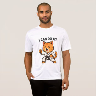 Karate Cat Sticker T-Shirt