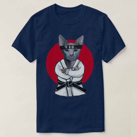 Karate Cat T-Shirt (Design vorne)