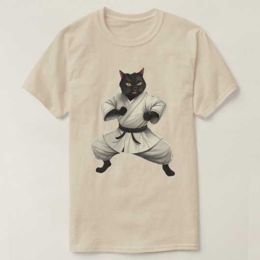 Karate Cat T-Shirt (Design vorne)