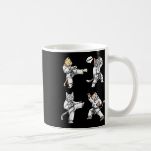 Karate Cats Martial Art Training Black Belt Taekwo Kaffeetasse