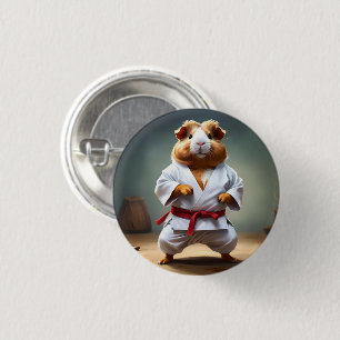 **"Karate-Champion: Das furchtlose Meerschweinchen Button