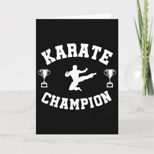 Karate Champion Karte (Vorderseite)