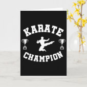 Karate Champion Karte (Gelbe Blume)