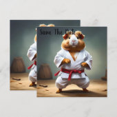 **"Karate Champion: The Fearless Guinea Pig"** Save The Date (Vorne/Hinten)