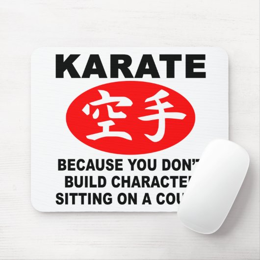 Karate-Charakter Mousepad (Mit Mouse)