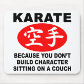 Karate-Charakter Mousepad (Vorne)