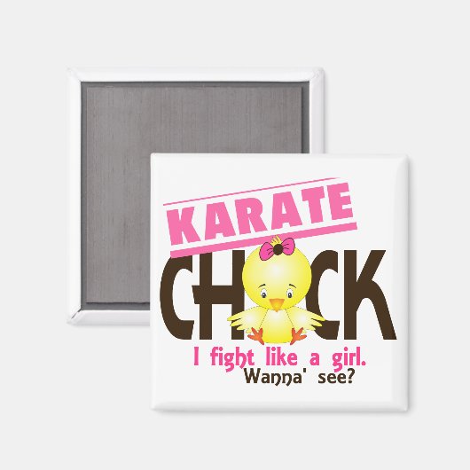 Karate Chick 1 Magnet (Vorderseite/Rückseite)