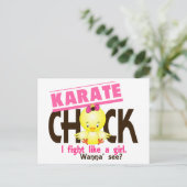 Karate Chick 1 Postkarte (Stehend Vorderseite)