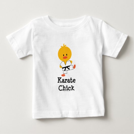 Karate Chick Säugling T-Shirt (Vorderseite)