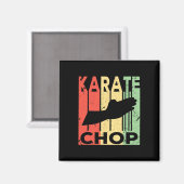 Karate Chop Vintage Magnet (Vorderseite/Rückseite)