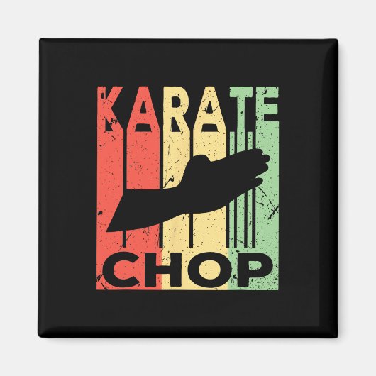 Karate Chop Vintage Magnet (Vorne)