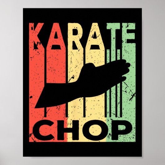 Karate Chop Vintage Poster (Vorne)