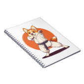 Karate Corgi � Kampfkunst Hund Notizblock (Rechte Seite)