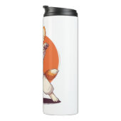 Karate Corgi - Kampfkunsthund Thermosbecher (Nach rechts gedreht)