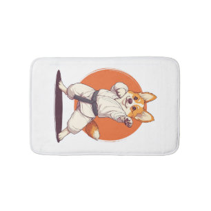 Karate Corgi � Kampfsport-Hund Badematte
