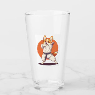 Karate Corgi � Kampfsport Hund Glas