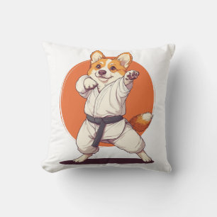 Karate Corgi � Kampfsport Hund Kissen