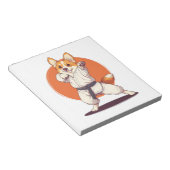 Karate Corgi � Kampfsport Hund Notizblock (angewinkelt)