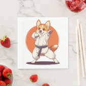 Karate Corgi � Kampfsport Hund Serviette (Beispiel)