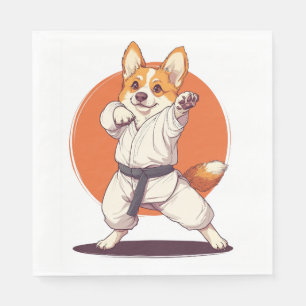 Karate Corgi � Kampfsport Hund Serviette