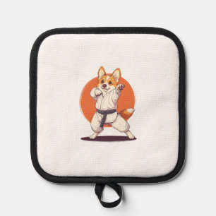 Karate Corgi � Kampfsport Hund Topflappen