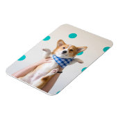 Karate-Corgi-Magnet Magnet (Linke Seite)