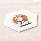 Karate Corgi � Martial Arts Dog Untersetzer (angewinkelt)