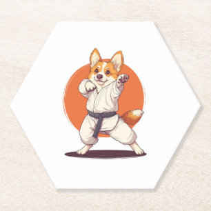 Karate Corgi � Martial Arts Dog Untersetzer