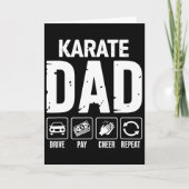 Karate Dad Drive Pay Cheer Dad Of A Karate Fighter Karte (Vorderseite)