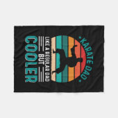 Karate Dad Fleecedecke (Vorderseite (Horizontal))