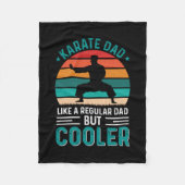 Karate Dad Fleecedecke (Vorderseite)
