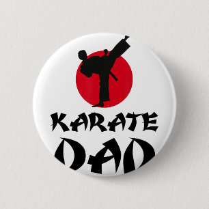 Karate Dad Kampfsport Button