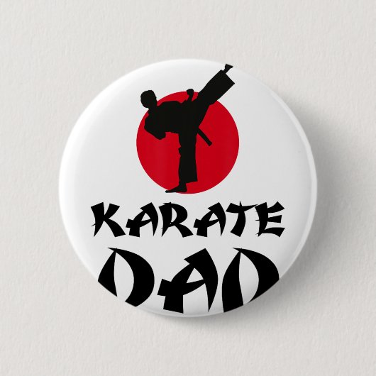 Karate Dad Kampfsport  Button (Vorderseite)