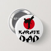 Karate Dad Kampfsport  Button (Vorne & Hinten)
