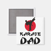 Karate Dad Kampfsport  Magnet (Vorderseite/Rückseite)