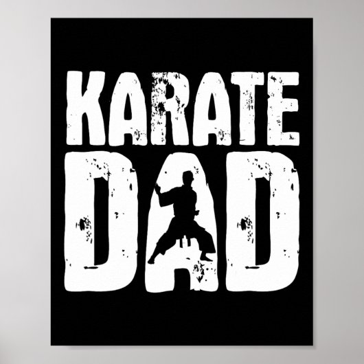 Karate Dad - Martial Arts Coach Karateka Taekwondo Poster (Vorne)