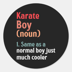 Karate Definition Mia Sports Runder Aufkleber