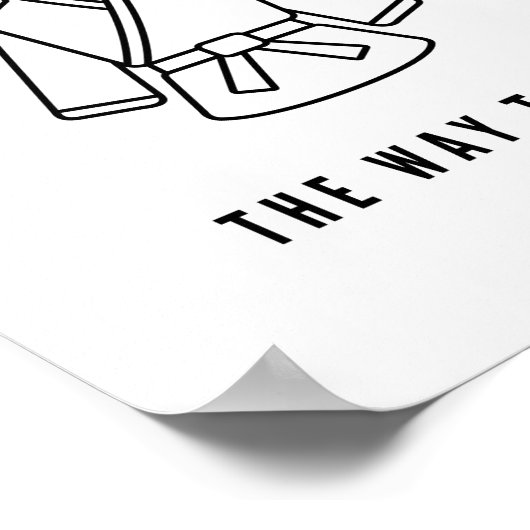 Karate den Weg Poster (Ecke)