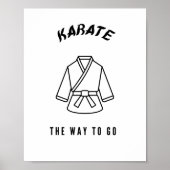 Karate den Weg Poster (Vorne)