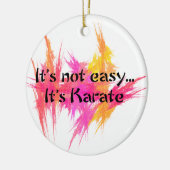 Karate der Kampfkünste Es ist nicht einfach Keramikornament (Links)