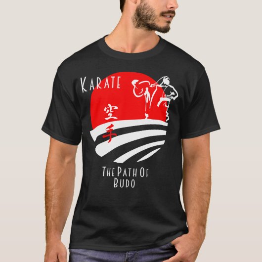 Karate Der Weg von Budo, Samurai Martial Arts T-Shirt (Vorderseite)