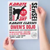Karate Design, Karate Class Advertising Flyer (Hand)