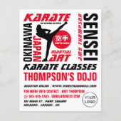 Karate Design, Karate Class Advertising Flyer (Vorne)