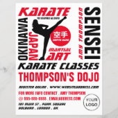 Karate Design, Karate Class Advertising Flyer (Vorne)