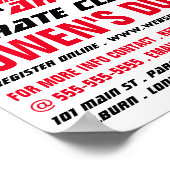 Karate Design, Karate Class Advertising Poster (Ecke)