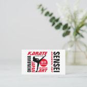Karate Design, Sensei Visitenkarte (Stehend Vorderseite)