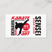 Karate Design, Sensei Visitenkarte (Vorderseite)