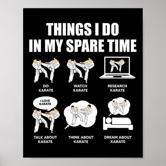 Karate Dinge, die ich in meiner Freizeit mache, Ka Poster (Vorne)