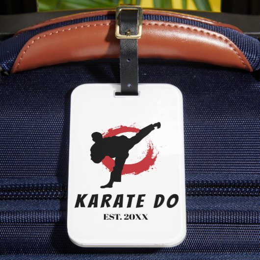 Karate Do Gepäckanhänger Kampfsport Reisegeschenk (Vorderseite Insitu 2)