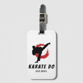 Karate Do Gepäckanhänger Kampfsport Reisegeschenk (Vorderseite Vertikal)